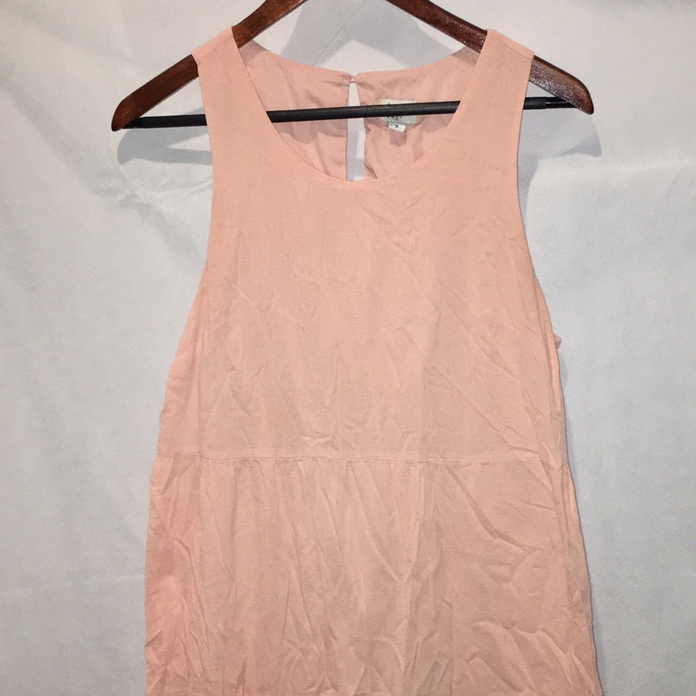 A New Day Pink Tiered MIDI Dress | Sleeveless | Size M